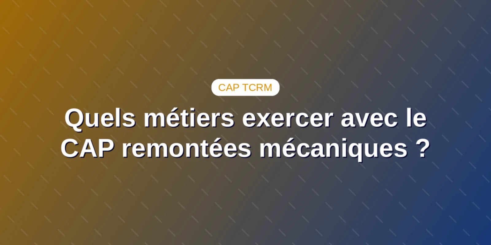 Quels métiers exercer avec le CAP remontées mécaniques ?